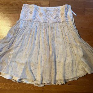 French Connection Floral Chiffon Skirt